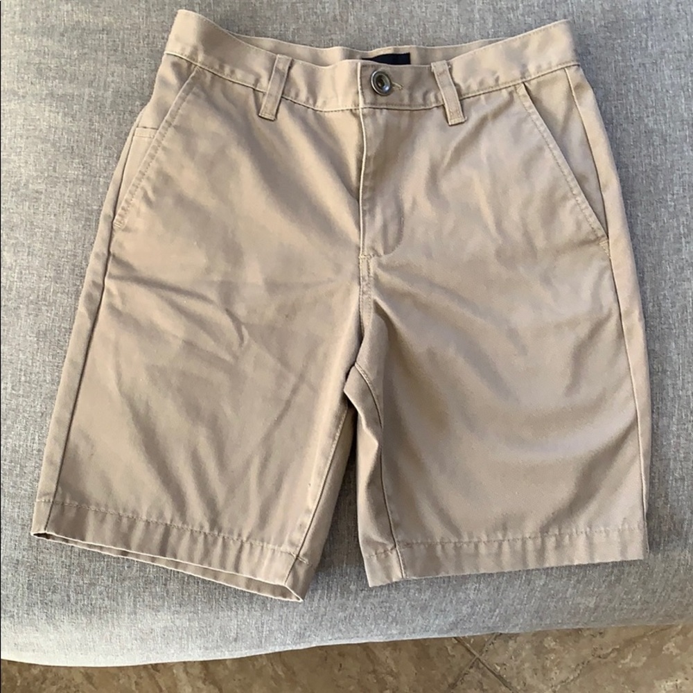 Boys RVCA tan shorts